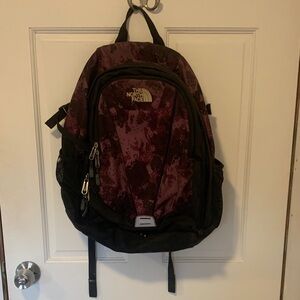The North Face Women's Backpack - Burgundy and Black